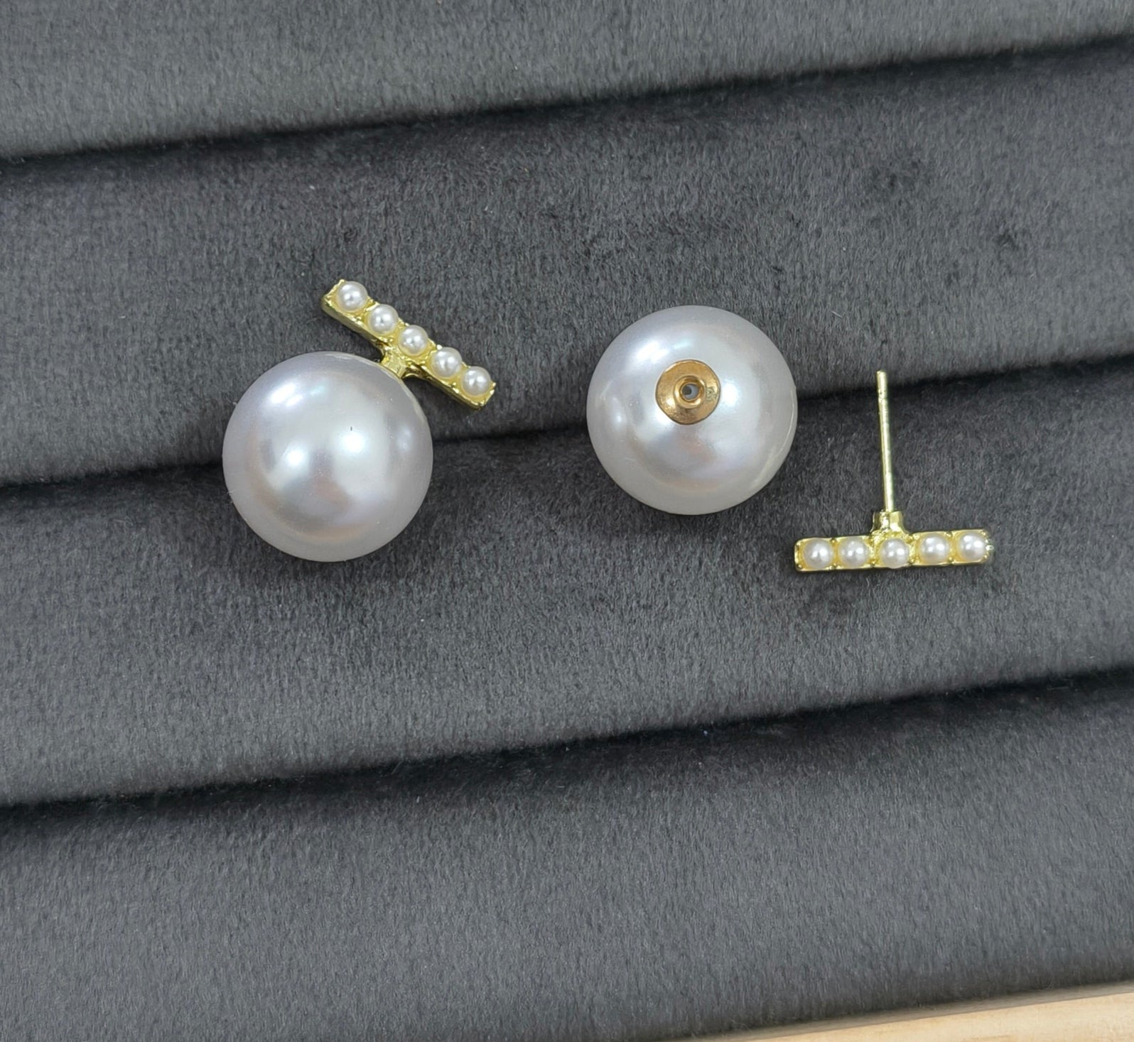 Korean Party Wear Pearl Studs Earrings