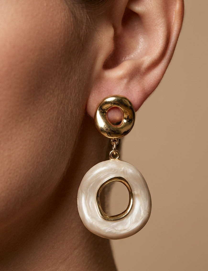 Korean White Butterfly Ear studs Earrings For Women