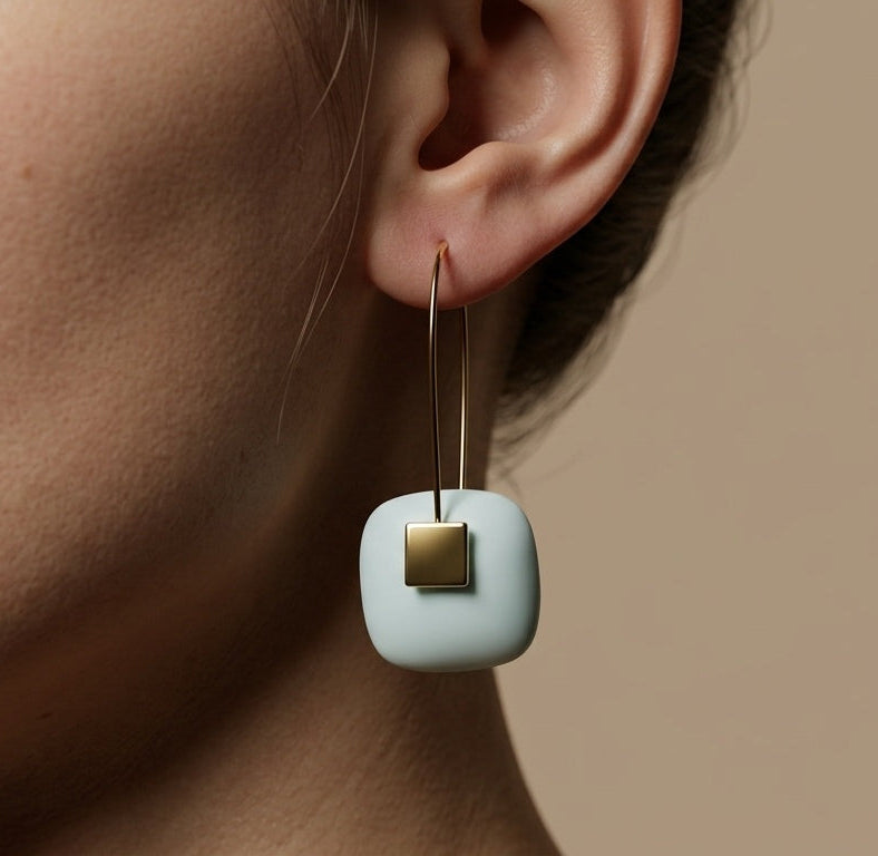 Korean White Butterfly Ear studs Earrings For Women