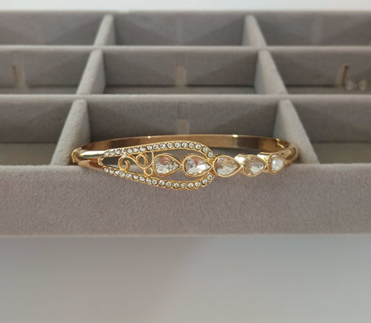 Kundan Stone Studded Party Bracelet 18K Gold Plated