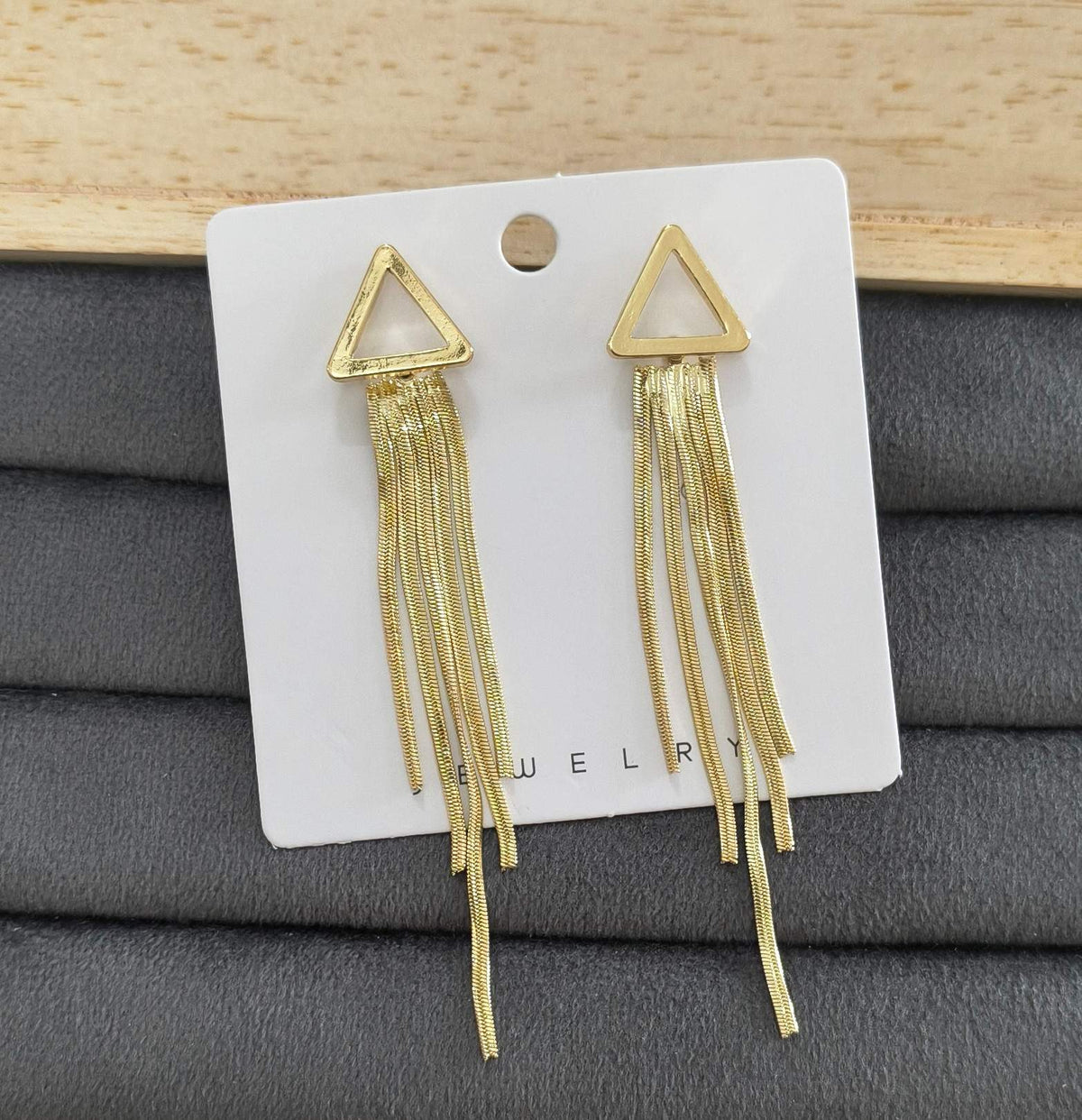Long Tassel Party Wear Korean Earrings