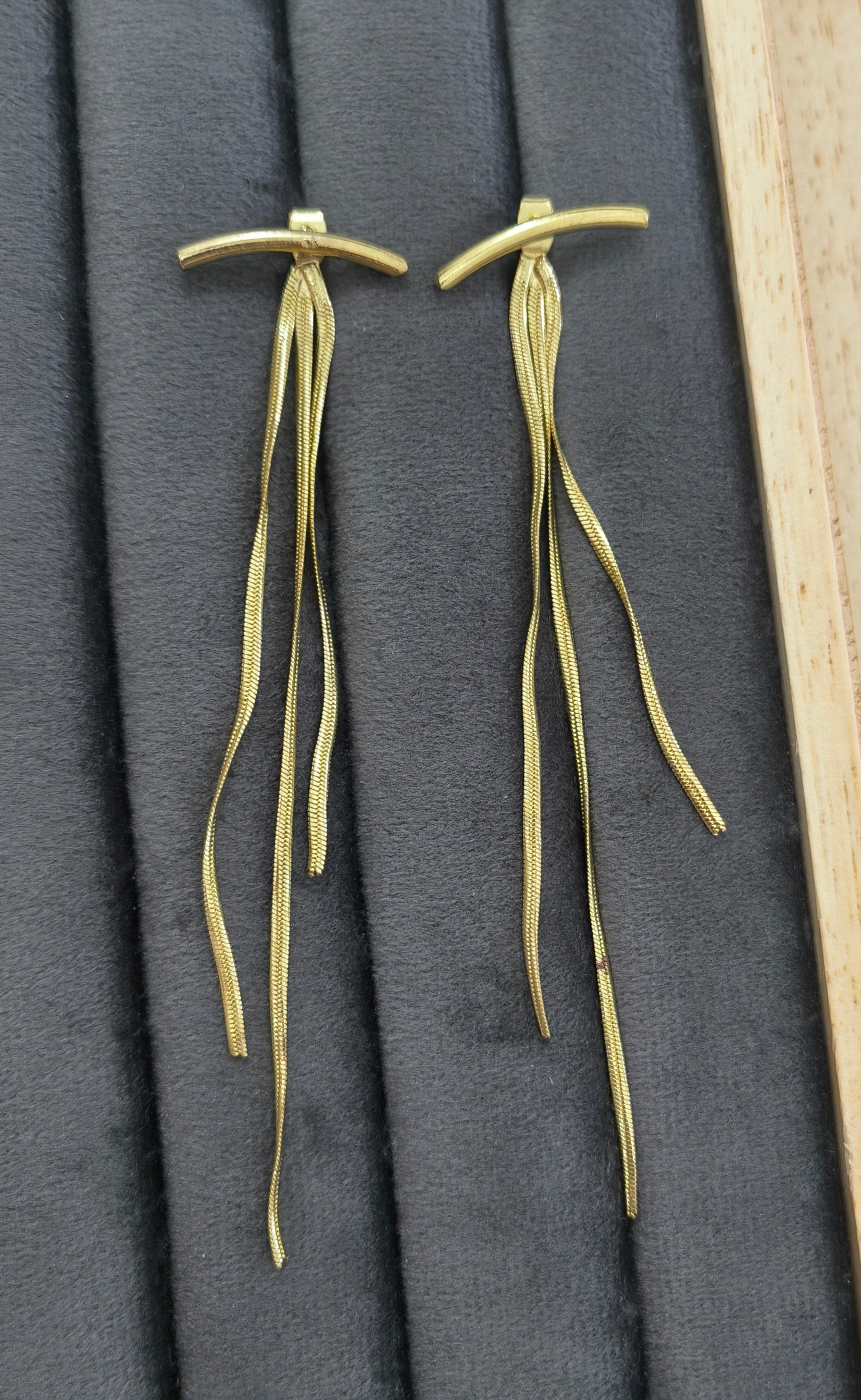 Long Tassel Party Wear Korean Earrings