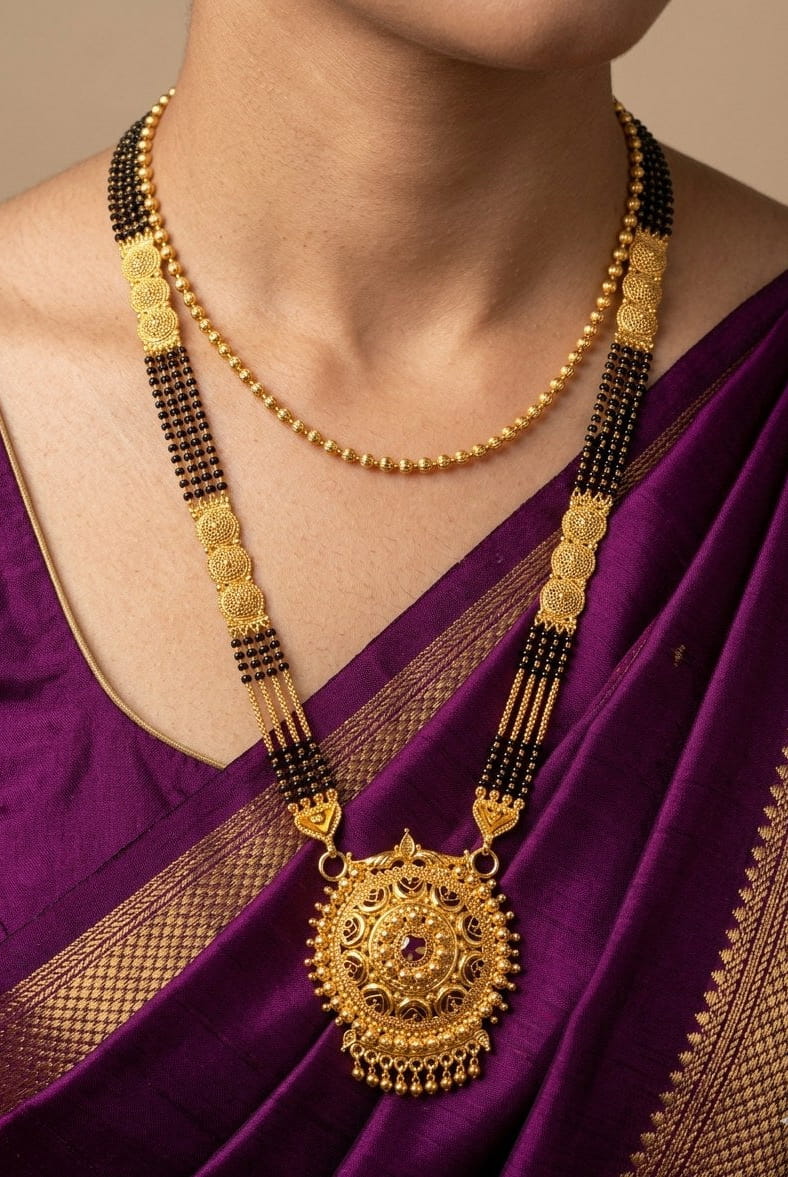 Premium Gold Plated Daily Wear Long Mangalsutra