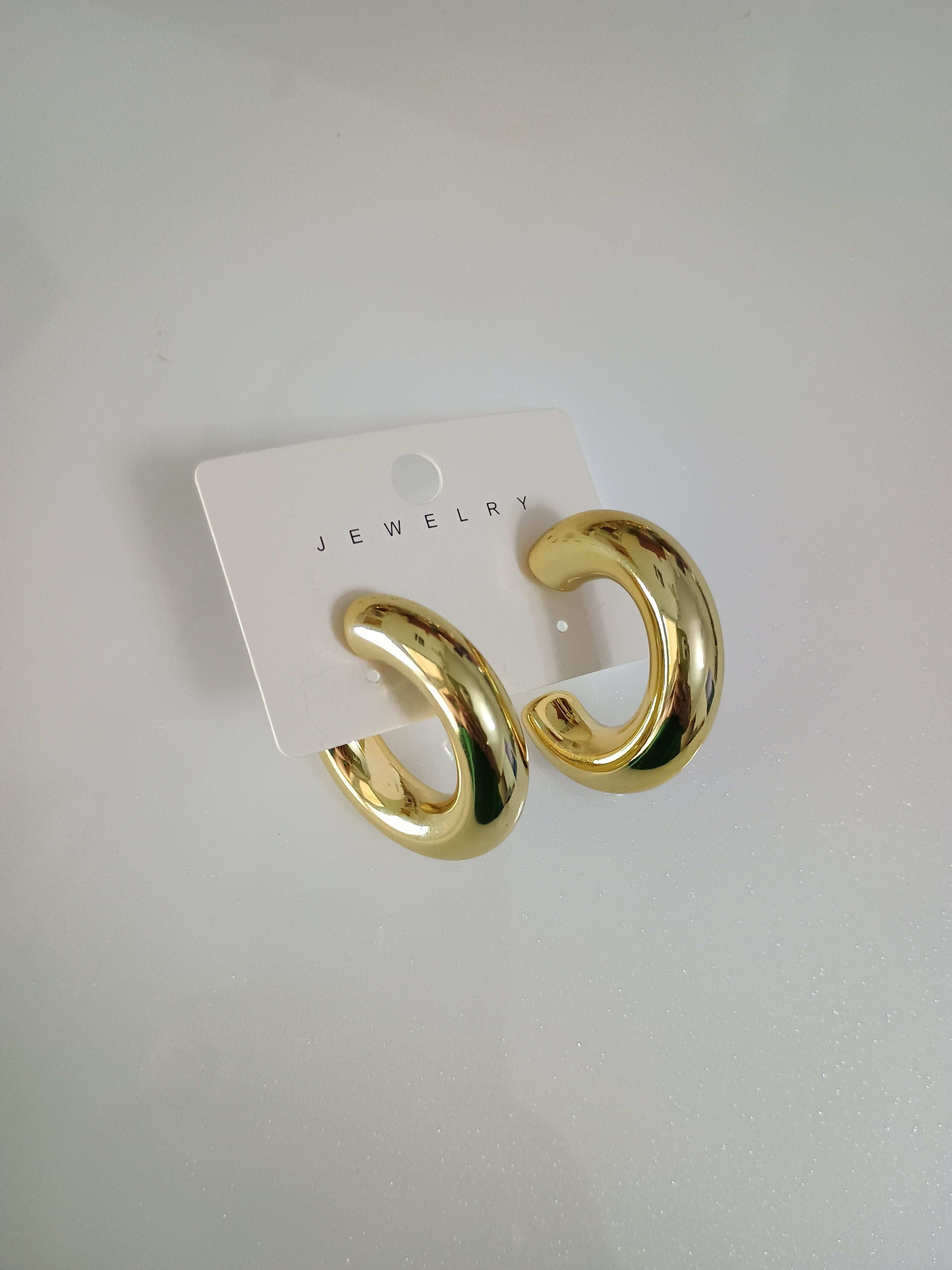 Premium Lightweight Golden Hoops- Fancy Earrings - Urban Era Jewel