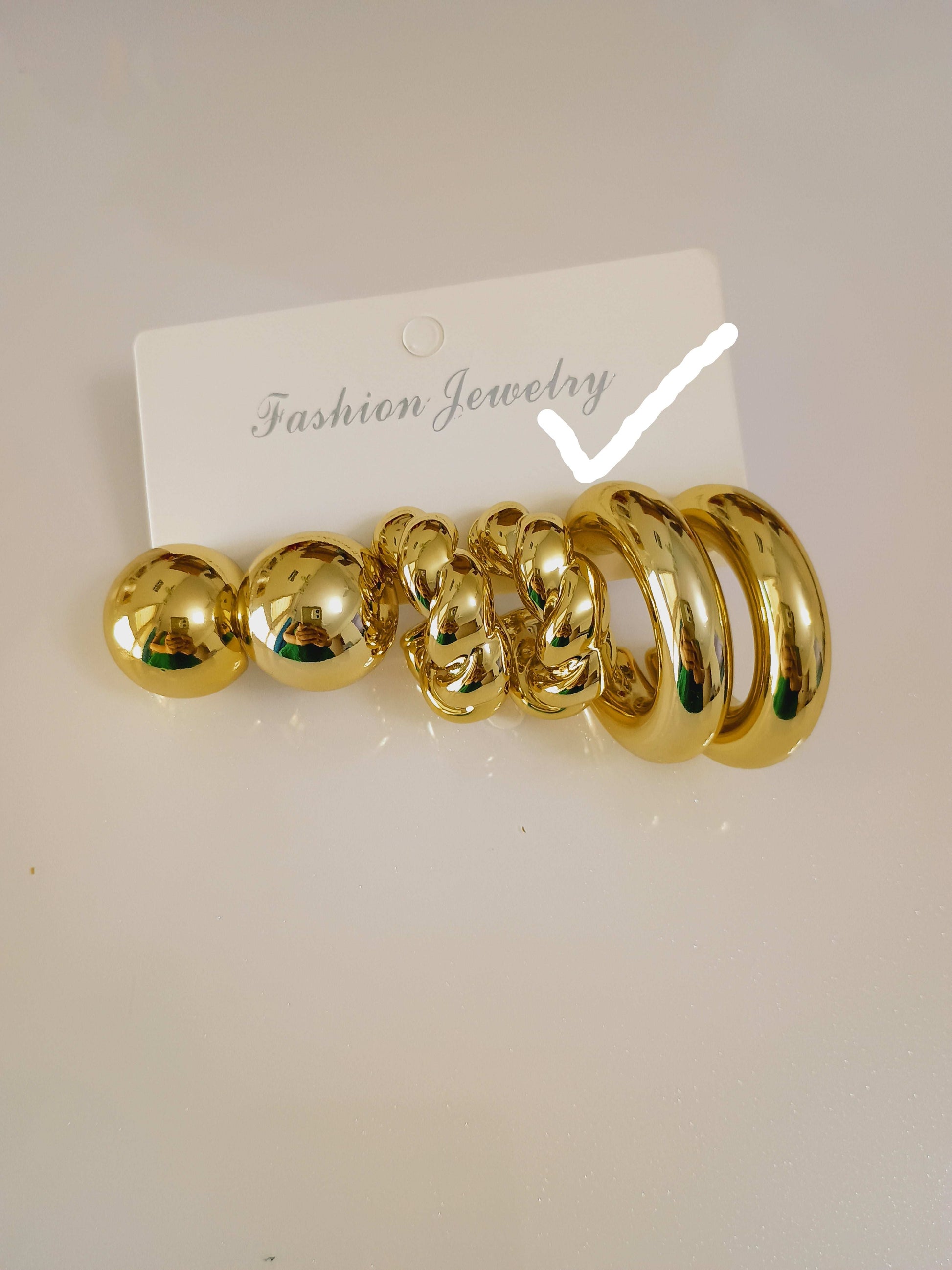 Premium Lightweight Golden Hoops- Fancy Earrings - Urban Era Jewel