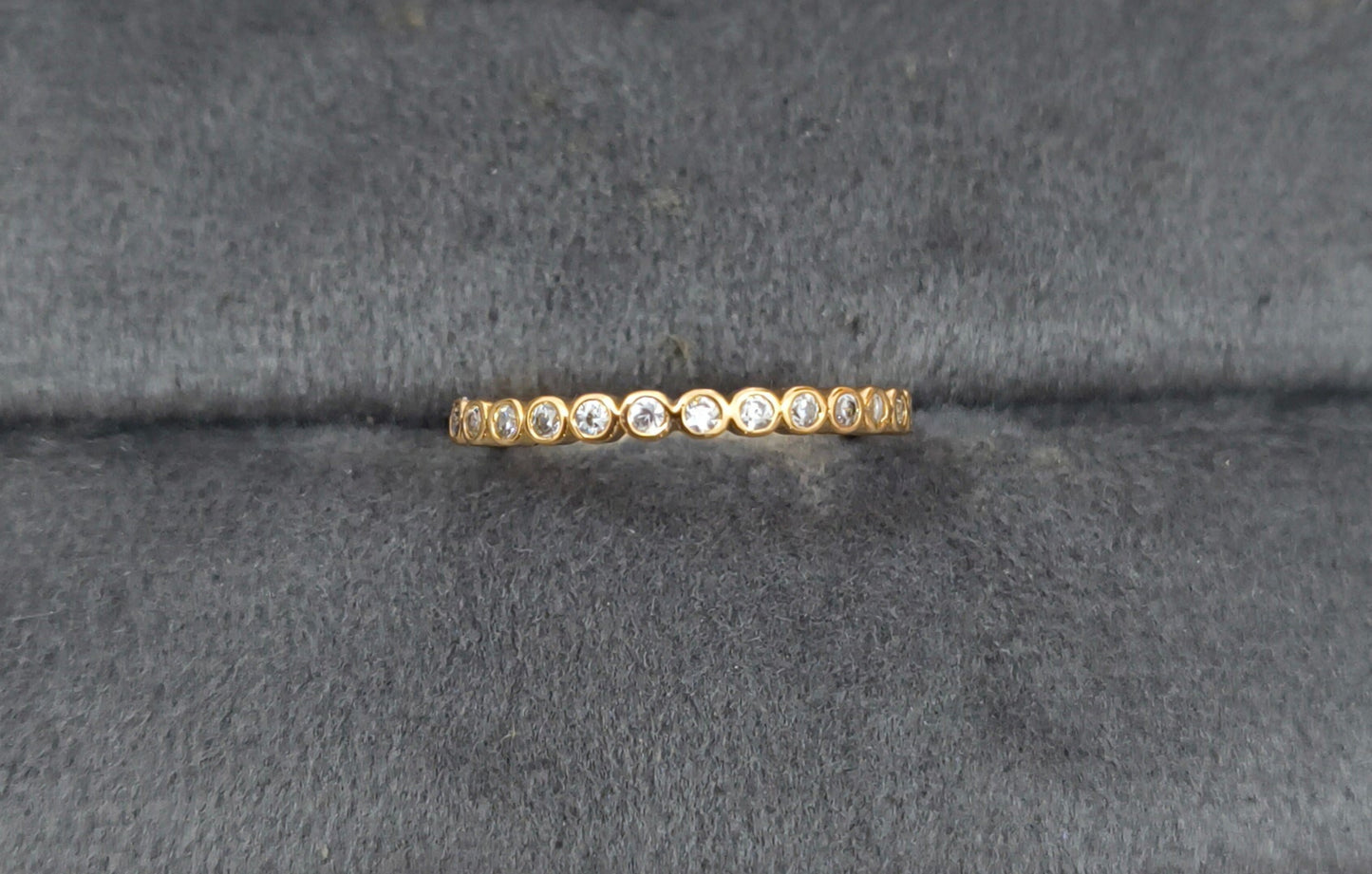 Premium Quality Adjustable Diamond Eternity Band Ring