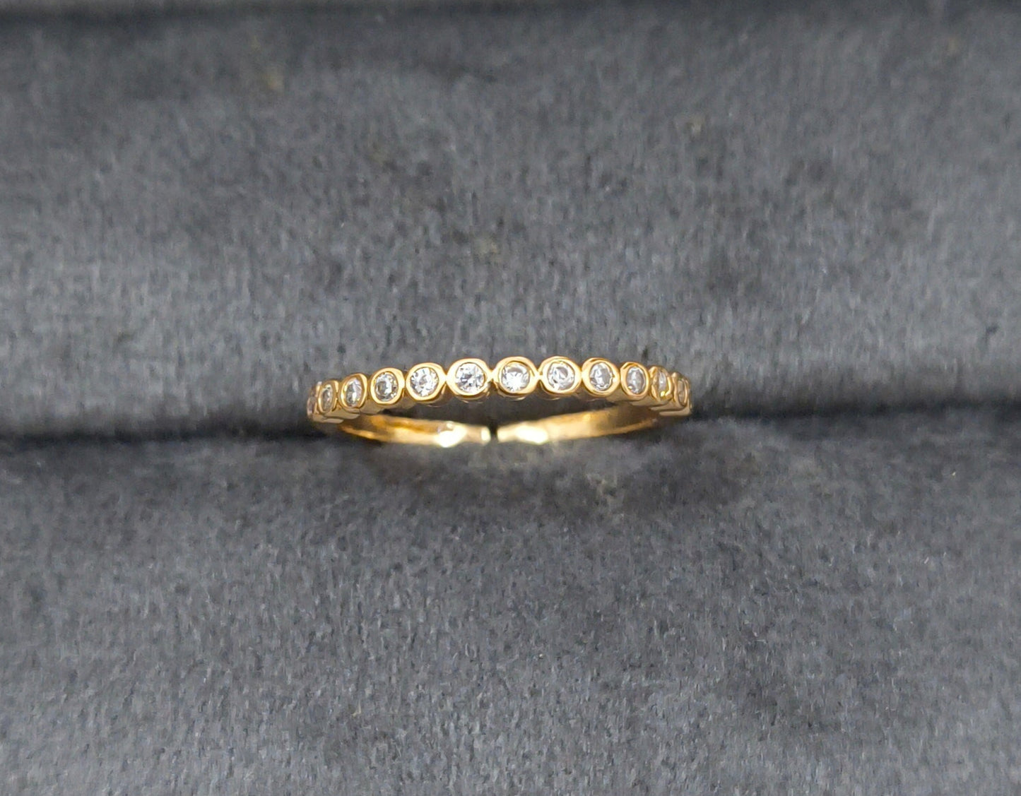 Premium Quality Adjustable Diamond Eternity Band Ring