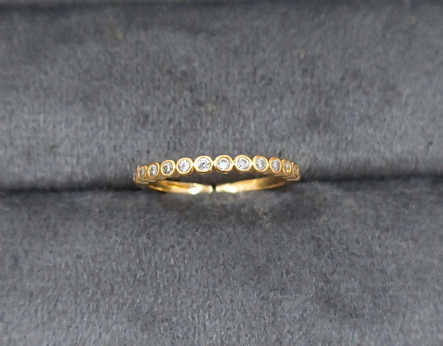 Premium Quality Adjustable Diamond Eternity Band Ring