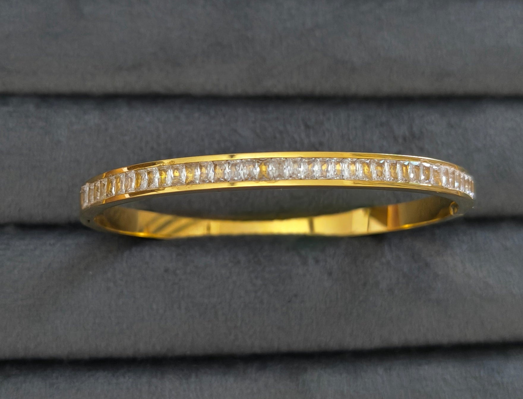 Premium Stone Studded 18K Gold Plated Bracelet