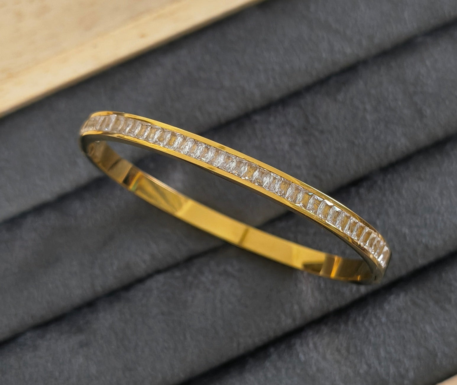 Premium Stone Studded 18K Gold Plated Bracelet