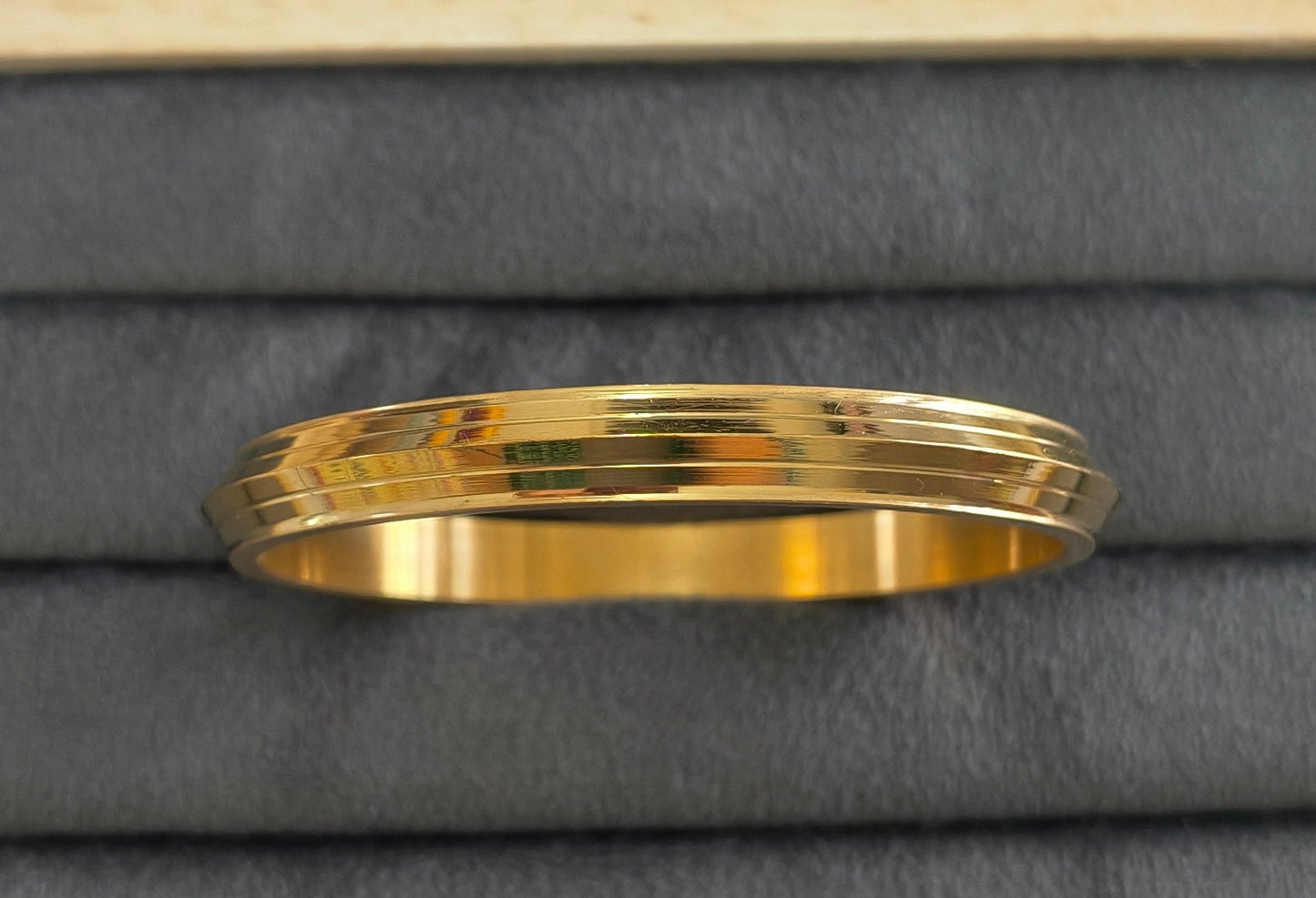 Pure Brass Gold Plated Heavy Punjabi Kada Bracelet  