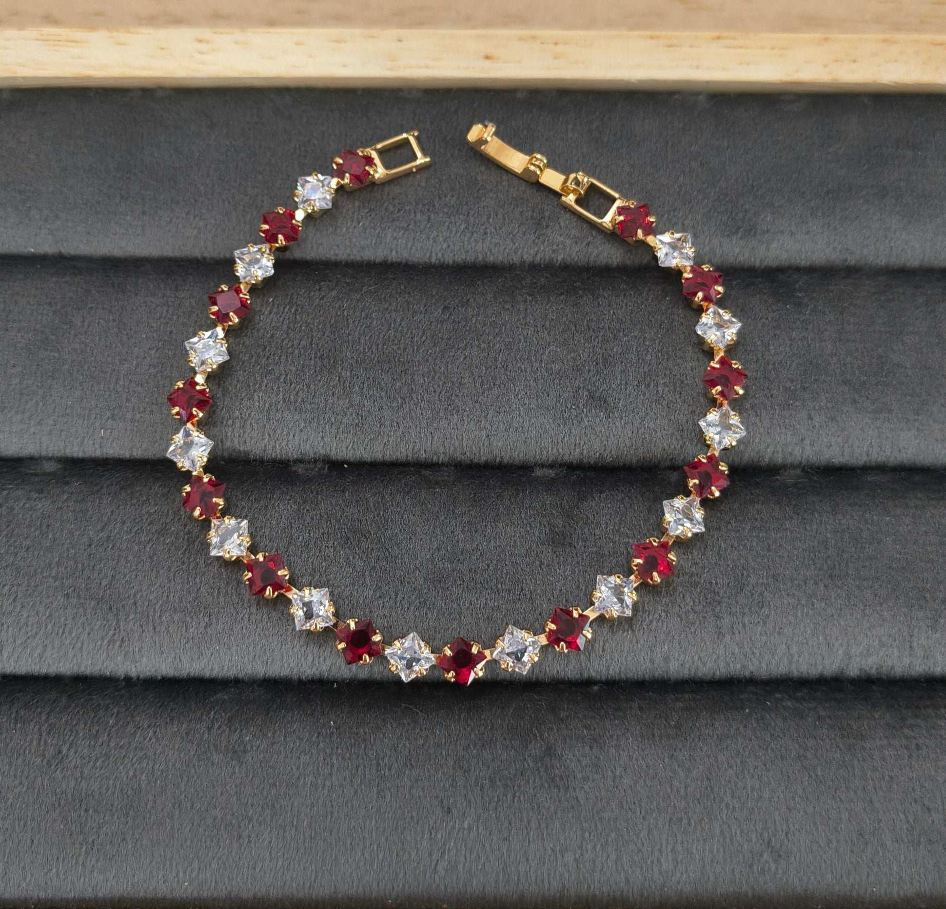 Sparkling_White_Red_Zircon_Studded_Bracelet