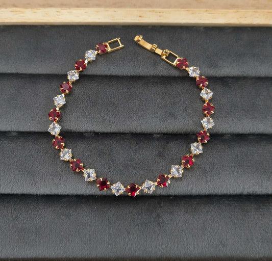 Sparkling_White_Red_Zircon_Studded_Bracelet