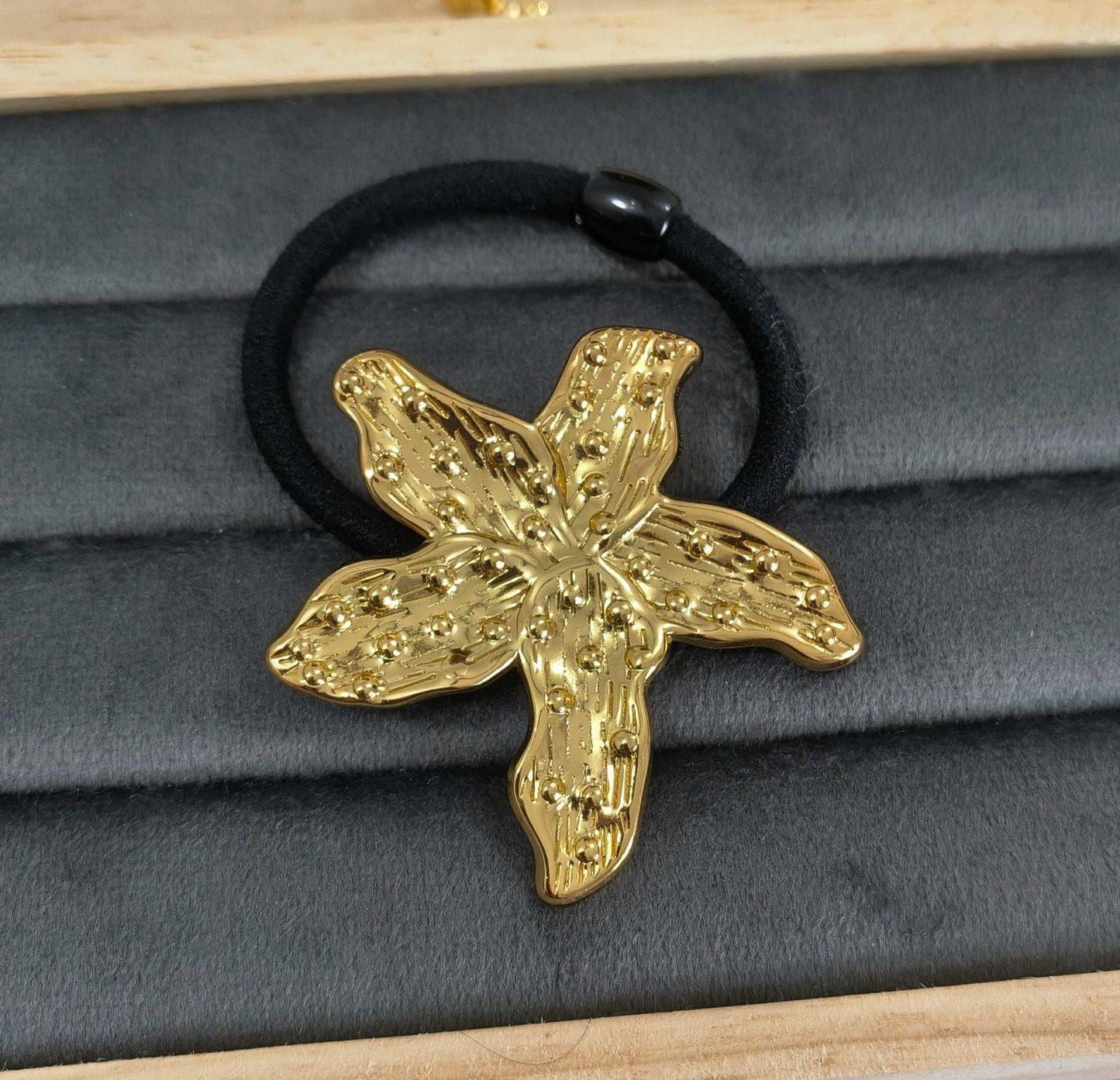 Star Fish Shape Cuff Hair Band 18K Gold Plated
